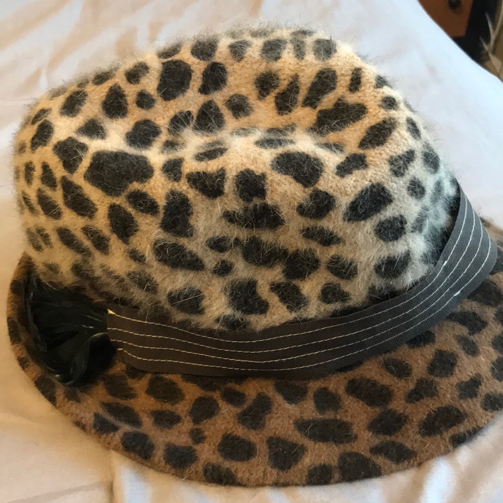 Leopard print fedora